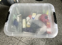 禧天龙塑料衣物收纳箱玩具整理箱30L 透明  3个装 不带轮 实拍图