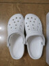 卡骆驰crocs洞洞鞋贝雅男鞋女鞋轻便耐磨一脚蹬拖鞋休闲鞋|10126 白-100 37 /38(230mm) 实拍图