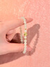 中国黄金CHINA GOLD四叶草黄金手链足金和田玉手串七夕情人节礼物送女友老婆生日实用 足金四叶草和田玉手串-可刻字 实拍图