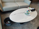 金沙公爵（Duke Kingtha）奶油风岩板茶几客厅家用小户型茶台标准:1.3雪山白黑柜茶几 实拍图