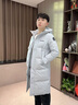 波司登2025新款羽绒服男女同款长款连帽90绒休闲百搭外套B250245171DS 淡灰蓝|5979 S 160/84A 实拍图