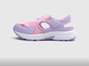 亚瑟士亚瑟士童鞋夏季新款男女儿童凉鞋款透气运动跑步鞋 701粉紫色 37 实拍图
