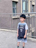 G.DUCKKIDS童装男童篮球服套装2024新款儿童夏装两件套夏季大童运动速干衣服 23号蓝色 140码身高130-140cm年龄9-10岁cm 实拍图