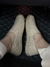 斯凯奇（Skechers）女鞋夏季渔夫鞋单鞋新中式蕾丝平底鞋浅口一脚蹬通勤鞋113025 实拍图