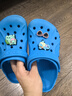 CROCS卡骆驰贝雅儿童洞洞鞋男女童户外包头沙滩鞋拖鞋/207013/207012 海蓝-456 34 (205mm) 实拍图
