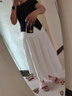 班尼路（Baleno）含内衬蛋糕半身长裙女2025夏季新款遮腰显瘦亲肤透气中长款A字裙 实拍图