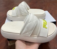 斐乐（FILA）官方女鞋运动拖鞋沙滩鞋凉拖魔术贴休闲鞋DONUT甜甜圈 奶白-GB 37.5 实拍图