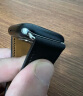 istrap苹果手表表带真皮爱马仕同款牛皮适用apple watch表带S10/9/8/7/6/5/SE男女士iWatch ultra2手表带 黑色黑线丨银色配件 44/45/46MM表盘【适用Wat 实拍图