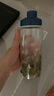 乐扣乐扣运动水杯塑料杯便携学生700ml大容量创意防漏随手杯茶杯 蓝盖透明（无滤网）500ml 实拍图