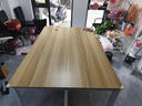 璟赐会议桌长桌洽谈桌椅组合培训工作台简易电脑桌现代办公桌加厚加宽 高端浅胡桃+白架[发货快] 长120宽60高74[无加固杆] 实拍图