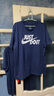 耐克(NIKE)男短袖T恤 纯棉 运动休闲 经典简约 AR5007-410 深藏青XXL 实拍图