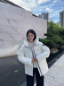 波司登（BOSIDENG）25年新款羽绒服90绒女短款连帽保暖防风修身加厚外套B250245112XS 糙白|8003-白噪清冷风 S 160/84A 【100斤-110斤】 实拍图