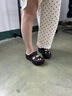 Dickies女士厚底洞洞鞋增高沙滩鞋踩屎感包头EVA凉鞋女外穿 37  黑色  实拍图