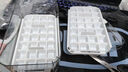 【出口转内销】按压冰块模具冰格家用食品级制冰盒冰箱制冰神器 【奶白28格】单层套装 赠冰铲 实拍图