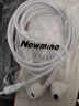 纽曼（Newmine）NM-LK06 半入耳式线控有线耳机 手机耳机 音乐耳机 3.5mm接口 电脑笔记本手机适用 白色 实拍图