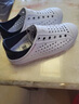 Skechers斯凯奇儿童洞洞鞋夏季凉鞋男女童涉水溯溪鞋防滑沙滩拖鞋91995L 男/白色/海军蓝/红色/WNVR 33.5 实拍图