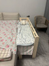 英美丹尼【顺丰】拼接床加宽婴儿床实木单人床大人床拼接小孩延边宝宝床 【加厚款】两面护栏+床垫 长200宽50 高备注 实拍图