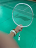 李宁（LI-NING）羽毛球拍全碳素单拍锋影系列4U超轻进阶训练比赛拍珍珠白 已穿线 实拍图