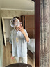 无印良品（MUJI）女式 汉麻水洗衬衫领长袖衬衫女士衬衣外套外衣 25年夏季女装上衣 蓝色条纹 L （165/88A） 实拍图