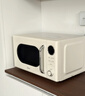 美的（Midea）微波炉复古奶油风微波炉小型家用20L易清洁解冻五档速热均匀加热全自动多功能一体迷你M2F转盘式 M2F复古奶油风微波炉 20L 实拍图