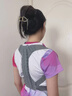 欧酷儿童反弓带矫正驼背神器青少年背部矫正器写字坐姿开肩学生纠正 儿童款小码-灰色（适合45斤以下） 实拍图