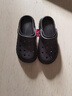 洁丽雅手术室专用洞洞鞋男士夏季外穿防滑EVA防臭沙滩凉鞋包头医用拖鞋 黑色 【1.0 经典款｜久站不易累】 42-43 【标准码】 实拍图
