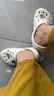 crocs卡骆驰洞洞鞋贝雅男鞋女鞋轻便耐磨一脚蹬拖鞋休闲鞋|10126 白-100 39 (240mm) 实拍图