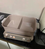 美的（Midea）【国家补贴】钛陶0氟多功能锅超薄速沸电火锅不锈钢蒸锅鸳鸯火锅专用锅一体电锅煎烤料理锅332266S 实拍图