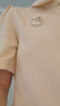 尚都比拉休闲连衣裙女垂感气质通勤小个子POLO裙短袖夏天a字裙子 米杏色 L 实拍图