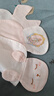 全棉时代婴儿隔汗巾儿童纯棉吸汗巾幼儿园垫背巾39×19cm 小免+米白+粉 3条 实拍图