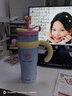 BABLOV花伴森保温杯女士大容量学生陶瓷内胆茶水分离吸管水杯子1250ml 实拍图