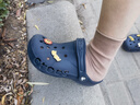卡骆驰crocs洞洞鞋贝雅男鞋女鞋轻便耐磨一脚蹬拖鞋休闲鞋|10126 深蓝-410 39 (240mm) 实拍图