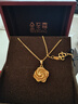 金至尊（3D-GOLD)黄金项链女素链锁骨链W扣999足金链子自戴送女友生日礼物计价 金重3.40克（配珠宝礼盒） 实拍图