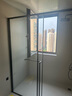 东鹏淋浴房浴室隔断淋浴隔断一字卫生间干湿分离玻璃推拉门可下沉式 1.6-1.69m/高2m 双阻尼缓冲 极窄不锈钢 304不锈钢边框【枪灰/雅黑可选】 实拍图