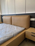 汤森真皮床意式极简主卧1.8米现代简约奶油风豆腐块双人软包储物婚床 S级【头层摔纹皮】床+1柜 【15cm钢木排骨架】1.5*2.0m 实拍图