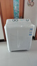 海尔（Haier）家电补贴小神螺洗衣机半自动双缸双桶大容量租房宿舍家用老人可轻松使用强水流强去污有脚轮可挪动 小神螺9KG【强力去污+操作简单+有现货多仓速发】 实拍图