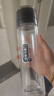 天喜（TIANXI）一键开盖双层玻璃杯大容量水杯茶水分离杯节日礼物黑色500ml 实拍图