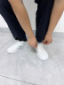 森马（Senma）男鞋夏季休闲百搭小白鞋子男士软底轻便厚底增高板鞋男款镂空透气 白兰 42 实拍图