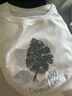 德玛纳（dme）【树叶亮片绣花女式t恤】夏季棉氨针织圆领短袖t恤女 实拍图