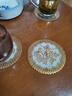喜得润 欧式烫金杯垫餐垫花瓶垫ktv装饰垫碗垫子盘子托盘垫茶几布餐桌布 12cm圆形杯垫 6个装 实拍图