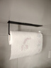 羽熠 免打孔厨房用纸收纳挂架子卷纸架抹布架粘贴式碳钢L型纸巾架保鲜膜架子 黑色款 实拍图