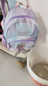 迪士尼（disney）幼儿园书包3-6岁轻便可爱高颜值小包透气抑菌女童背包爱莎公主紫 实拍图