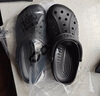 卡骆驰crocs洞洞鞋贝雅男鞋女鞋轻便耐磨一脚蹬拖鞋休闲鞋|10126 黑色-001 37 /38(230mm) 实拍图