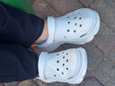 斯凯奇（Skechers）洞洞鞋女士夏季凉拖鞋泡泡鞋透气厚底增高外穿沙滩鞋踩屎感 实拍图