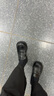 达芙妮单鞋女牛皮小皮鞋百搭平底乐福鞋一脚蹬女鞋子422104579 黑色 38 实拍图