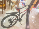 凤凰（Phoenix） 山地自行车成年人男士女士学生变速减震油刹线刹山地车自行车 黑红色辐条轮高碳钢车架 26寸（身高160-180左右） 27速数字指拨/默认线碟可改油碟 实拍图