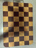 炊大皇家用切菜板砧板乌檀木橡胶木主厨榫卯棋盘格菜板38*26.5*2.5cm 实拍图