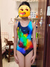 速比涛（Speedo）儿童泳衣经典竞速训练抗氯柔软贴合时尚连体泳衣女童 海蓝/蓝 34 实拍图