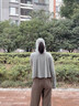 BRCZRO（法国）防晒衣女防晒服凉感披肩遮阳衣防紫外线皮肤衣休闲薄外套 【星空】远山灰 均码 【参考体重 80-140斤】 实拍图