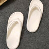 朴西人字拖女夹脚外穿凉拖鞋防水速干洗澡防滑耐磨休闲沙滩鞋情侣拖鞋 珍珠白 【立体防滑纹路】 36-37 实拍图
